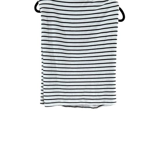 Anthropologie Black and White Boxy Muscle Tee - Picture 3 of 12